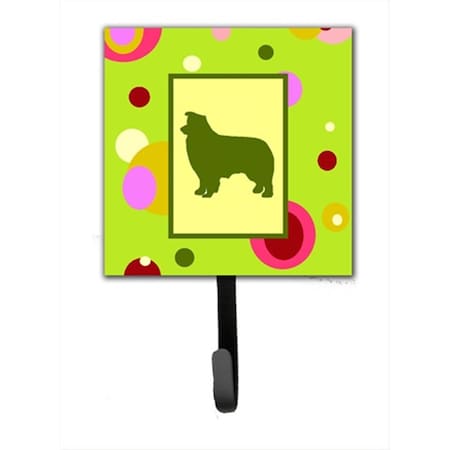 Jensendistributionservices 4.25 x 6 in. Border Collie Leash Or Key Hook MI1716491
